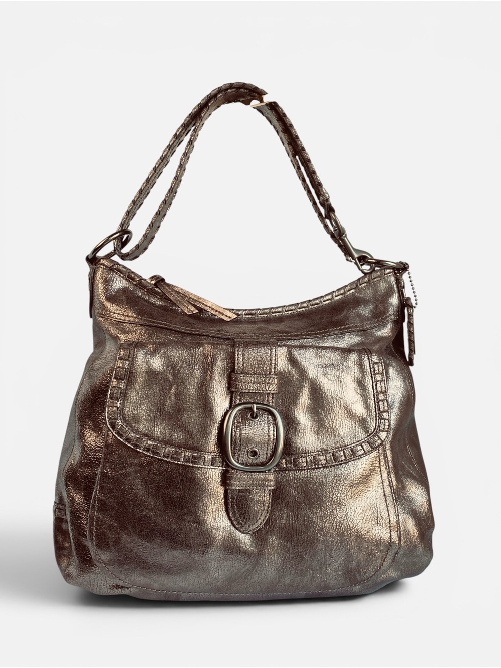 Coach XL Limited Edition Dylan in Distressed Cracked Metallic Bronze Leather - Picture 3 of 16